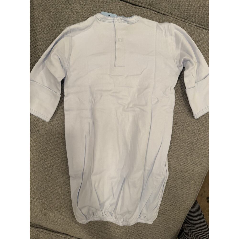 Baby Bliss Smocked Baby Boy Gown Blue Pima Cotton 3-6 Months NWT - Picture 10 of 12